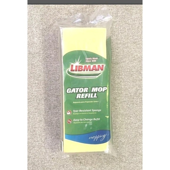 Libman Gator Mop‎ Refill Sponge Fits 2020 Model #02021 Made in USA SEALED - Picture 1 of 3